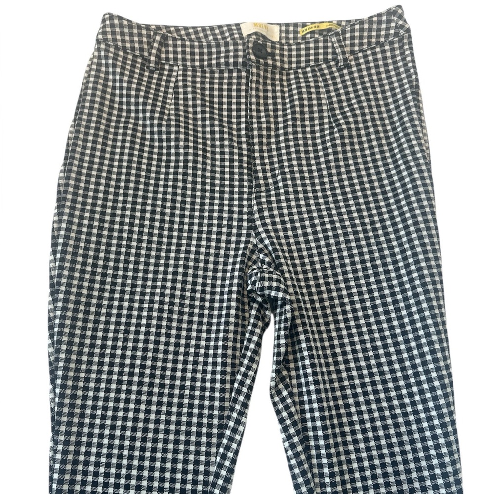 Anthropologie Maeve Gingham Plaid Slim Fit Pants - Picture 4 of 11